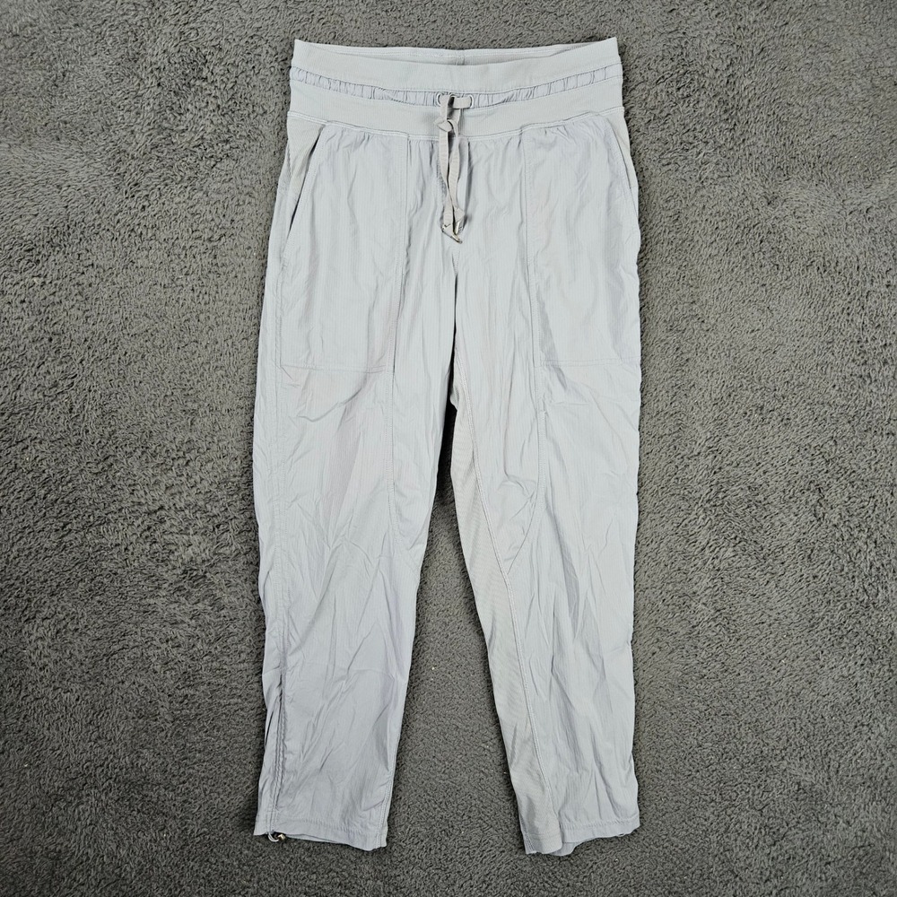 Lululemon Dance Studio Crop Pant Grey Joggers Women Size 4 LW6AVQS